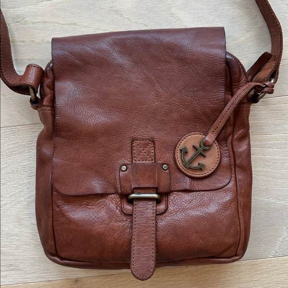 Harbour 2nd Brown Leather Crossbody Bag - Picture 2 of 11